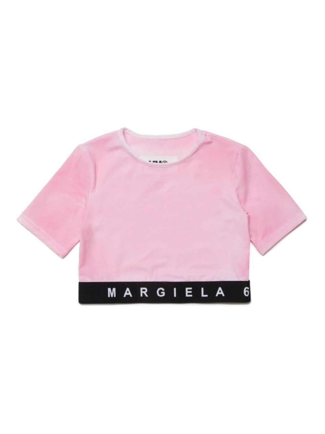 MM6 Maison Margiela Kids футболка с эффектом потертости и логотипом, розовый
MM6 Maison Margiela Kids футболка с эффектом потертости и логотипом, розовый
