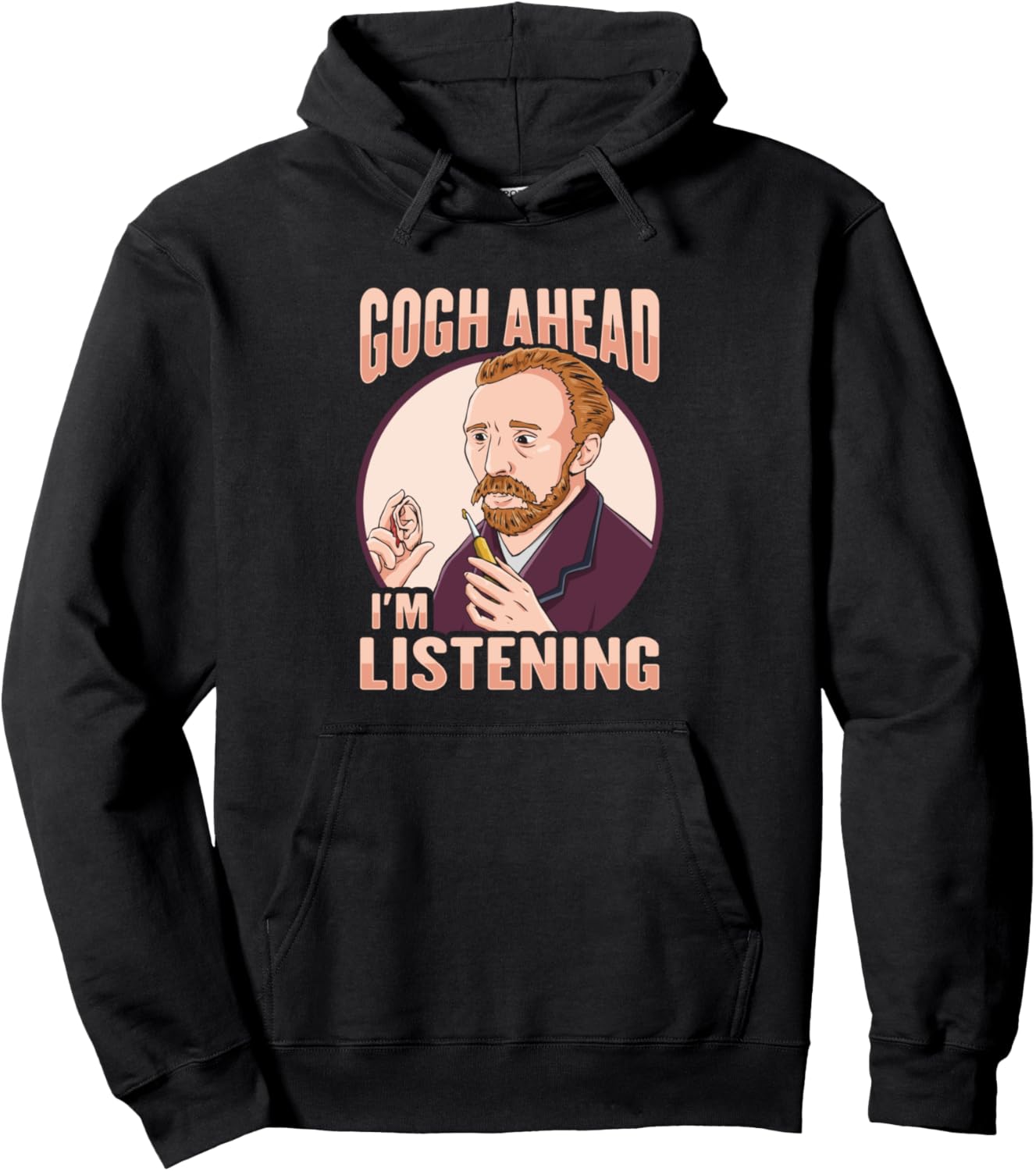 Впереди Ван Гог. Я - любитель искусства Ван Гога. Худи Museum Van Gogh Quote Design, черный
Впереди Ван Гог. Я - любитель искусства Ван Гога. Худи Museum Van Gogh Quote Design, черный