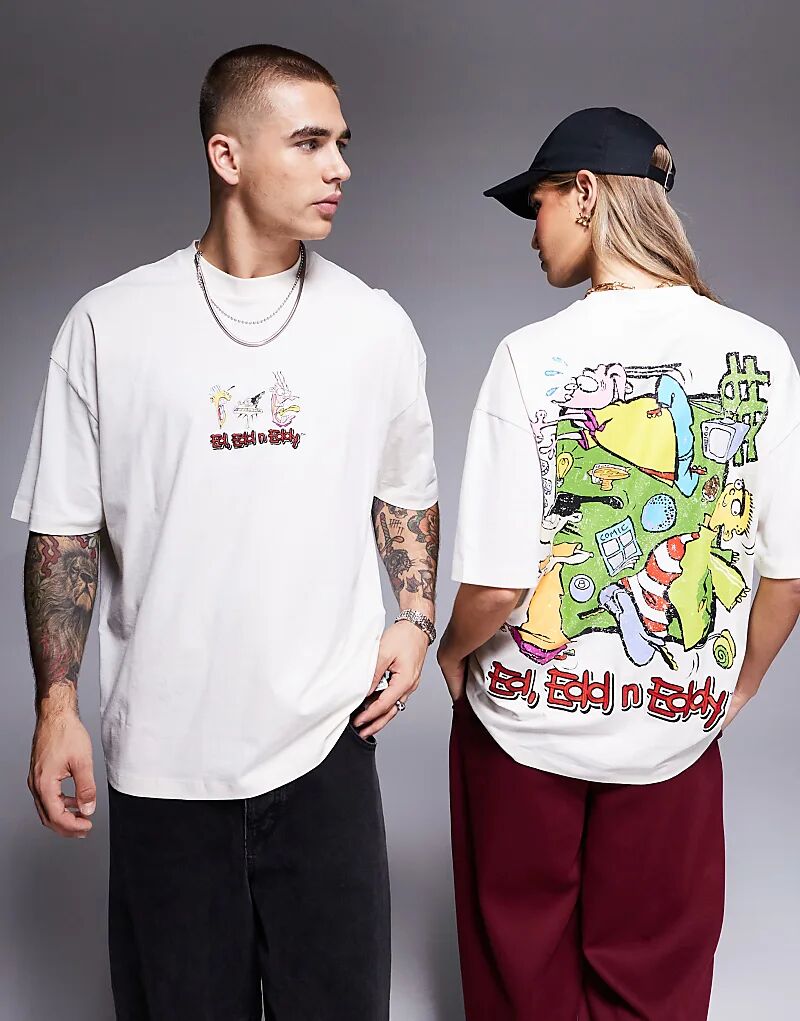 Футболка унисекс оверсайз с лицензионным принтом Ed, Edd n Eddy бежевого цвета ASOS DESIGN
Футболка унисекс оверсайз с лицензионным принтом Ed, Edd n Eddy бежевого цвета ASOS DESIGN