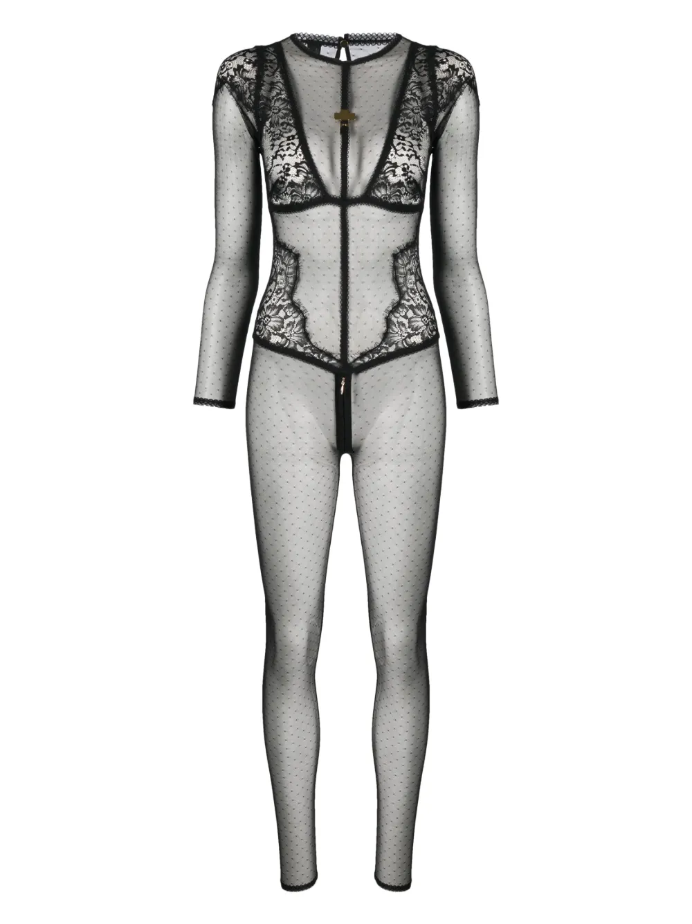 Прозрачный комбинезон Maison Close, черный
Прозрачный комбинезон Maison Close, черный