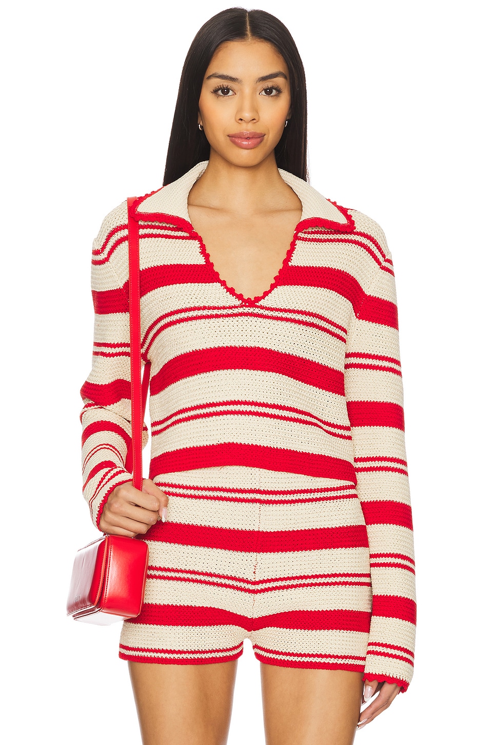 Вязаный кроп-топ в двух тонах Rowan Aknvas, anemone
Вязаный кроп-топ в двух тонах Rowan Aknvas, anemone