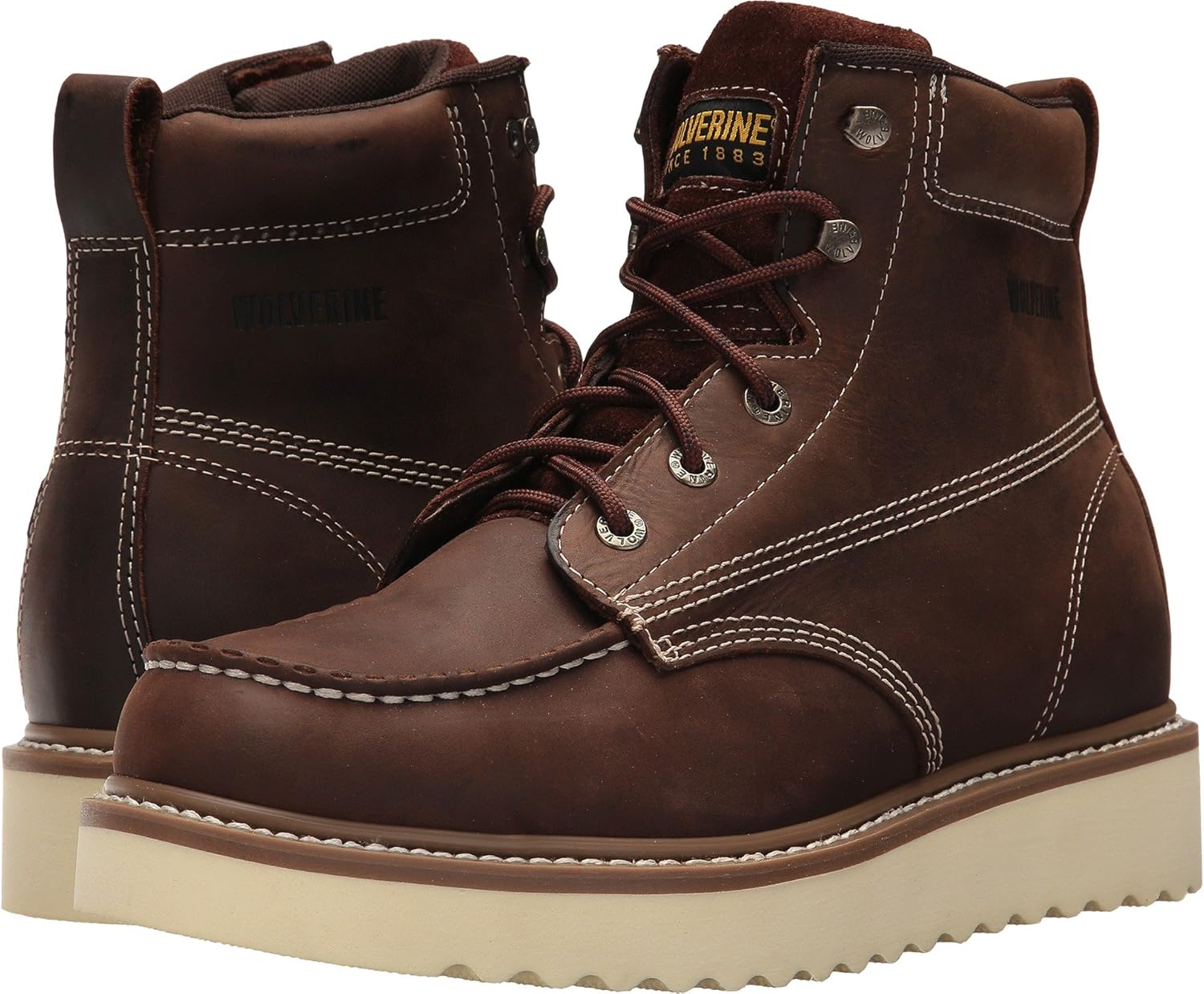 Мужские ботинки Wolverine Loader 6 с мягким носком и подошвой-клином, коричневый
Мужские ботинки Wolverine Loader 6 с мягким носком и подошвой-клином, коричневый