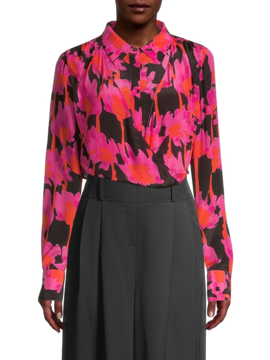 Укороченная рубашка-халат с цветочным принтом Jason Wu, цвет Black Pink
Укороченная рубашка-халат с цветочным принтом Jason Wu, цвет Black Pink