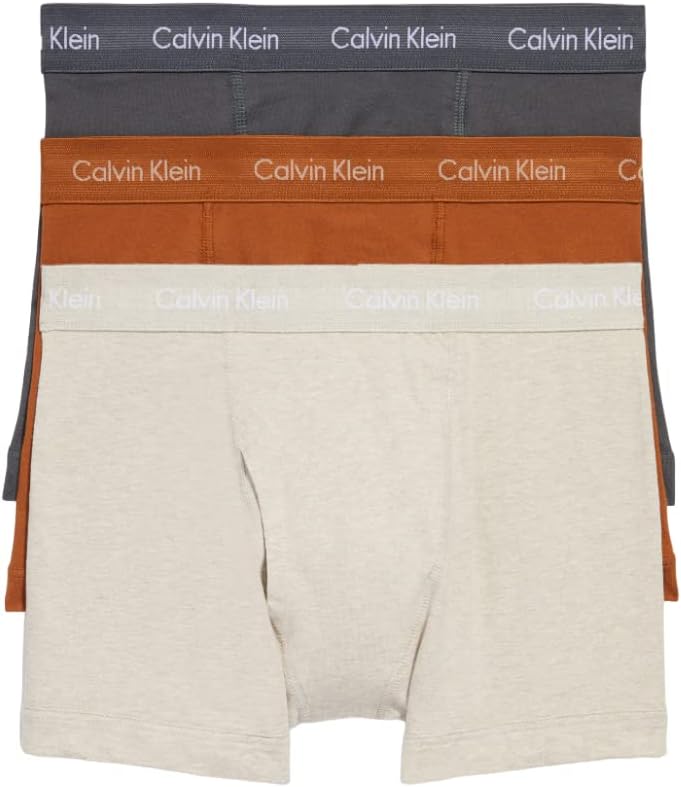 Комплект из 3 мужских боксеров Calvin Klein из хлопка и эластичного материала, Travertine Heather, Ashford Grey, Warm Bronze
Комплект из 3 мужских боксеров Calvin Klein из хлопка и эластичного материала, Travertine Heather, Ashford Grey, Warm Bronze