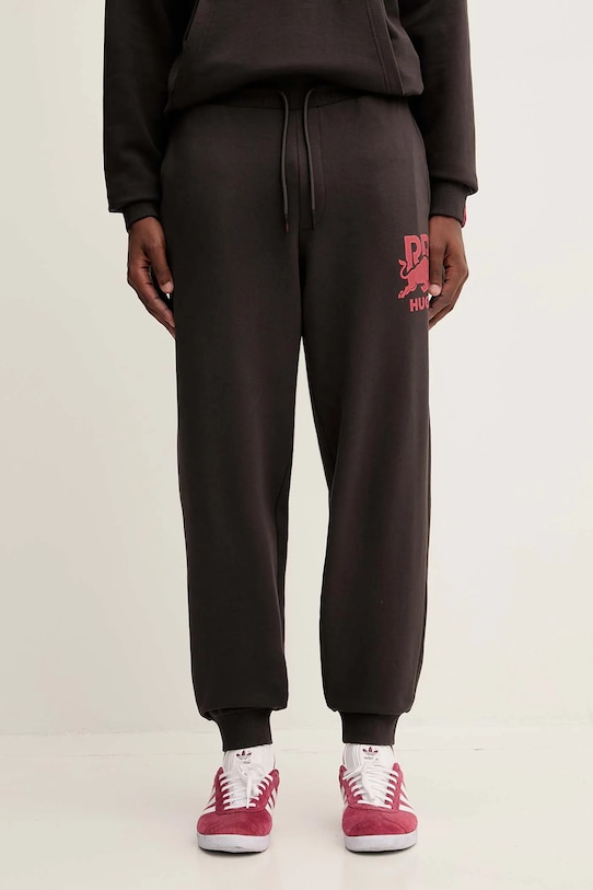 Хлопковые спортивные штаны Hugo, коричневый
Хлопковые спортивные штаны Hugo, коричневый