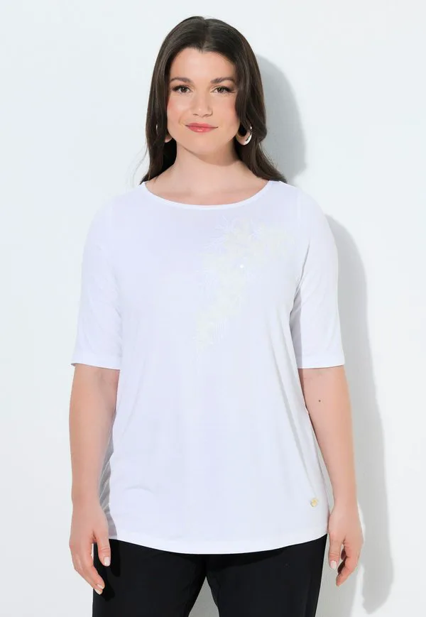 Футболка с принтом в тон ткани и пайетками Ulla Popken, Snow White, Белый, Футболка с принтом в тон ткани и пайетками Ulla Popken, Snow White
Футболка с принтом в тон ткани и пайетками Ulla Popken, Snow White, Белый, Футболка с принтом в тон ткани и пайетками Ulla Popken, Snow White