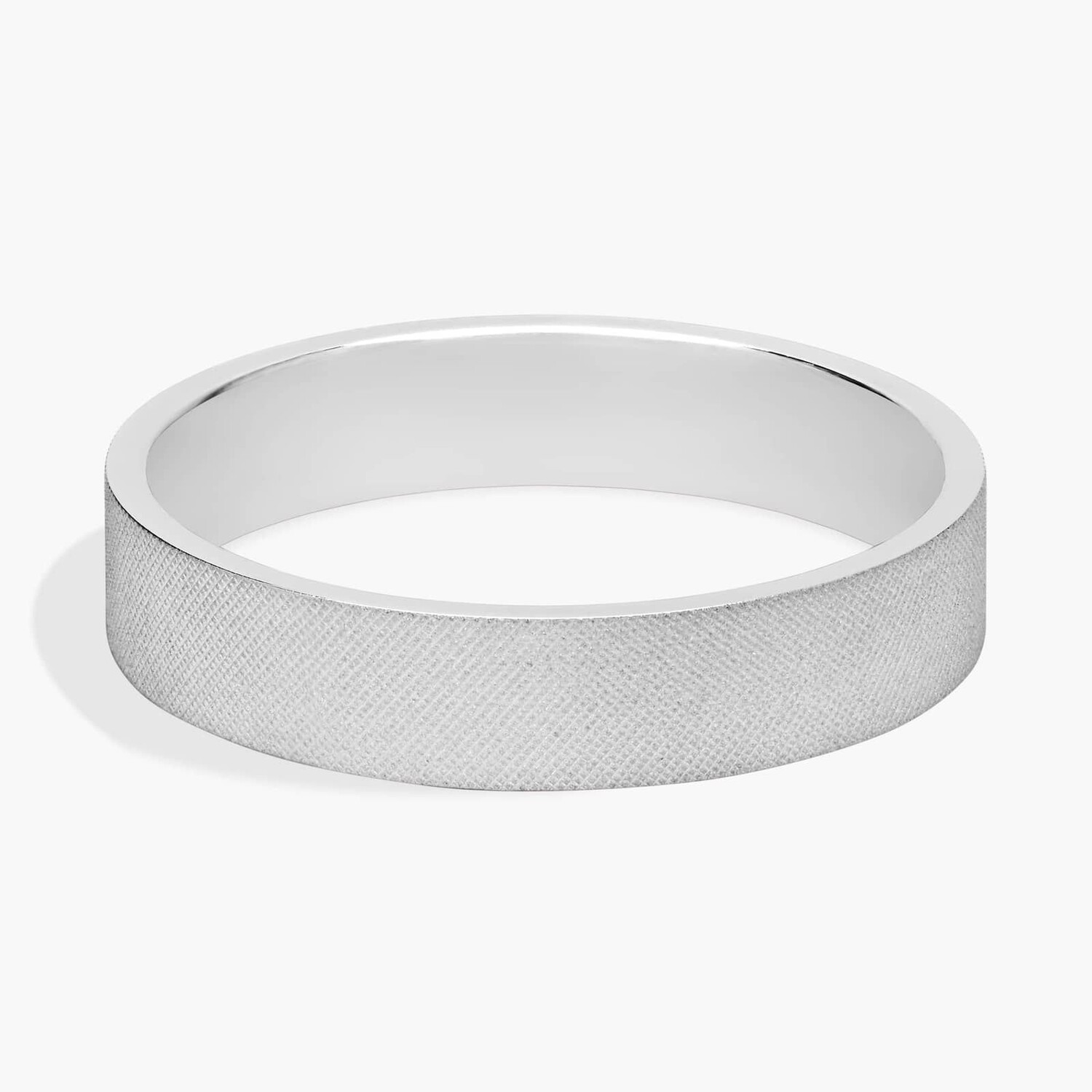Плоское серое обручальное кольцо с флорентийской отделкой из 14-каратного белого золота (5 мм) Blue Nile
Плоское серое обручальное кольцо с флорентийской отделкой из 14-каратного белого золота (5 мм) Blue Nile
