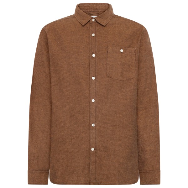 Рубашка с зигзагообразной структурой твила. Knowledgecotton Apparel, Chocolate Torte
Рубашка с зигзагообразной структурой твила. Knowledgecotton Apparel, Chocolate Torte