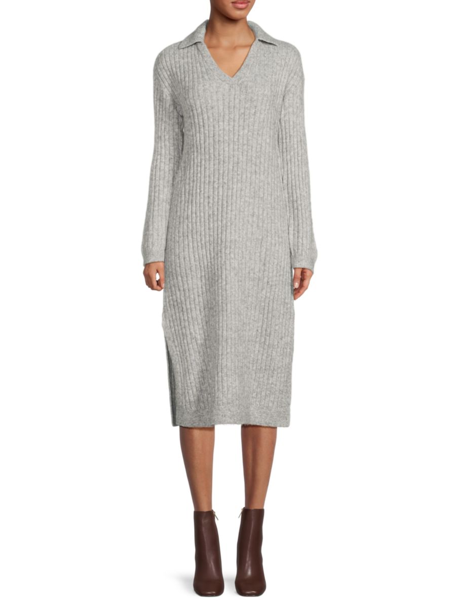 Платье-свитер миди в рубчик Saks Fifth Avenue, цвет Light Heather Grey
Платье-свитер миди в рубчик Saks Fifth Avenue, цвет Light Heather Grey