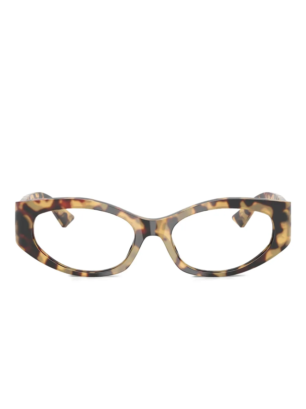 Очки в прямоугольной оправе черепаховой расцветки Versace, коричневый
Очки в прямоугольной оправе черепаховой расцветки Versace, коричневый