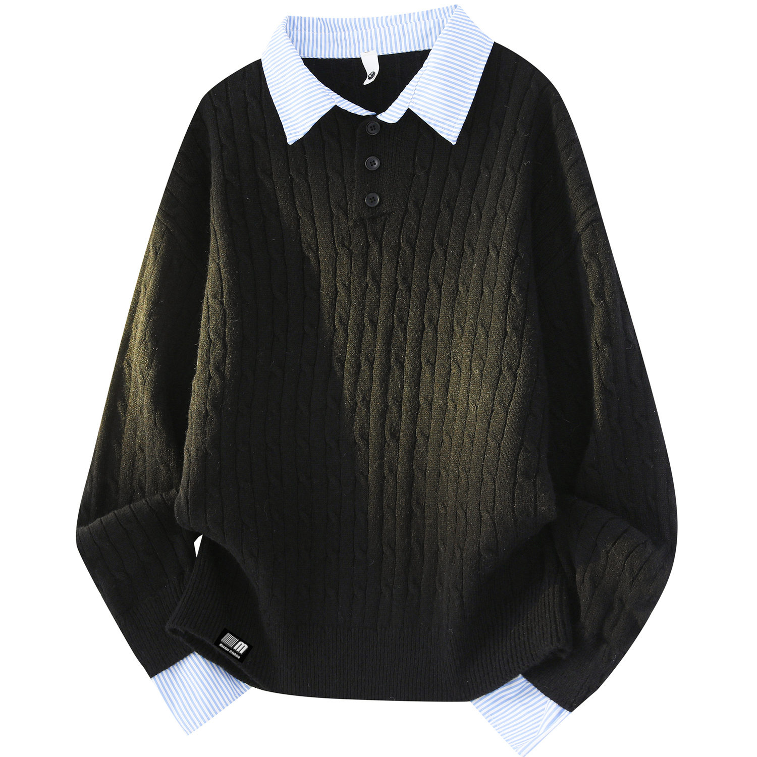 Свитер Unisex с воротником-поло утепленный базовый слой Mackyo, черный
Свитер Unisex с воротником-поло утепленный базовый слой Mackyo, черный