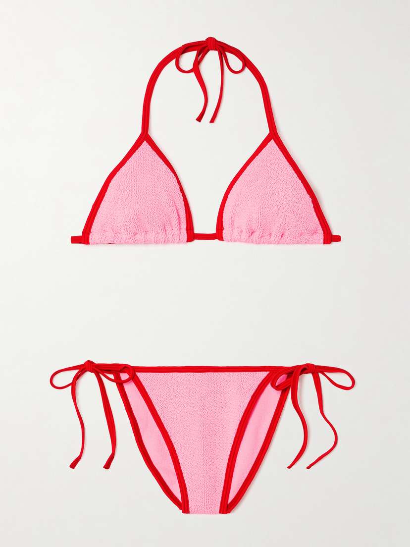 Джина сирсакер бикини Hunza G, розовый
Джина сирсакер бикини Hunza G, розовый