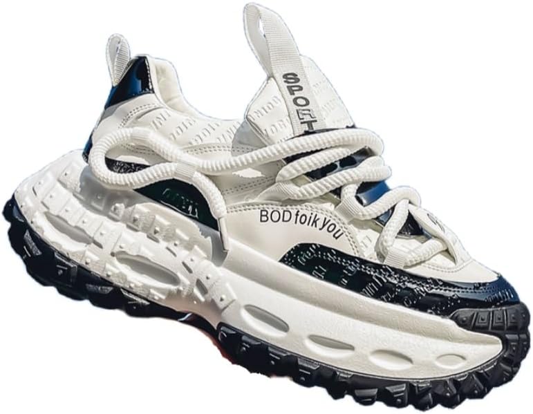 Мужские модные спортивные кроссовки с толстой подошвой - дышащие и удобные, противоскользящие и прочные, подходят для всех сезонов, универсальны для повседневной носки Clolinde, белый/черный
Мужские модные спортивные кроссовки с толстой подошвой - дышащие и удобные, противоскользящие и прочные, подходят для всех сезонов, универсальны для повседневной носки Clolinde, белый/черный