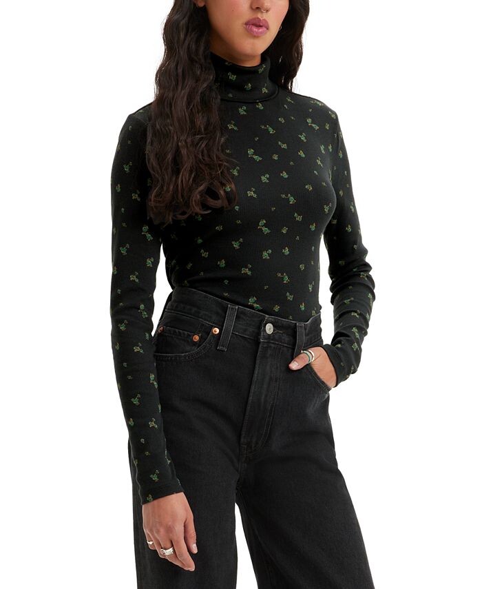 Женская эластичная водолазка в рубчик лунной вязки Levi's, цвет Shayla Floral Caviar
Женская эластичная водолазка в рубчик лунной вязки Levi's, цвет Shayla Floral Caviar