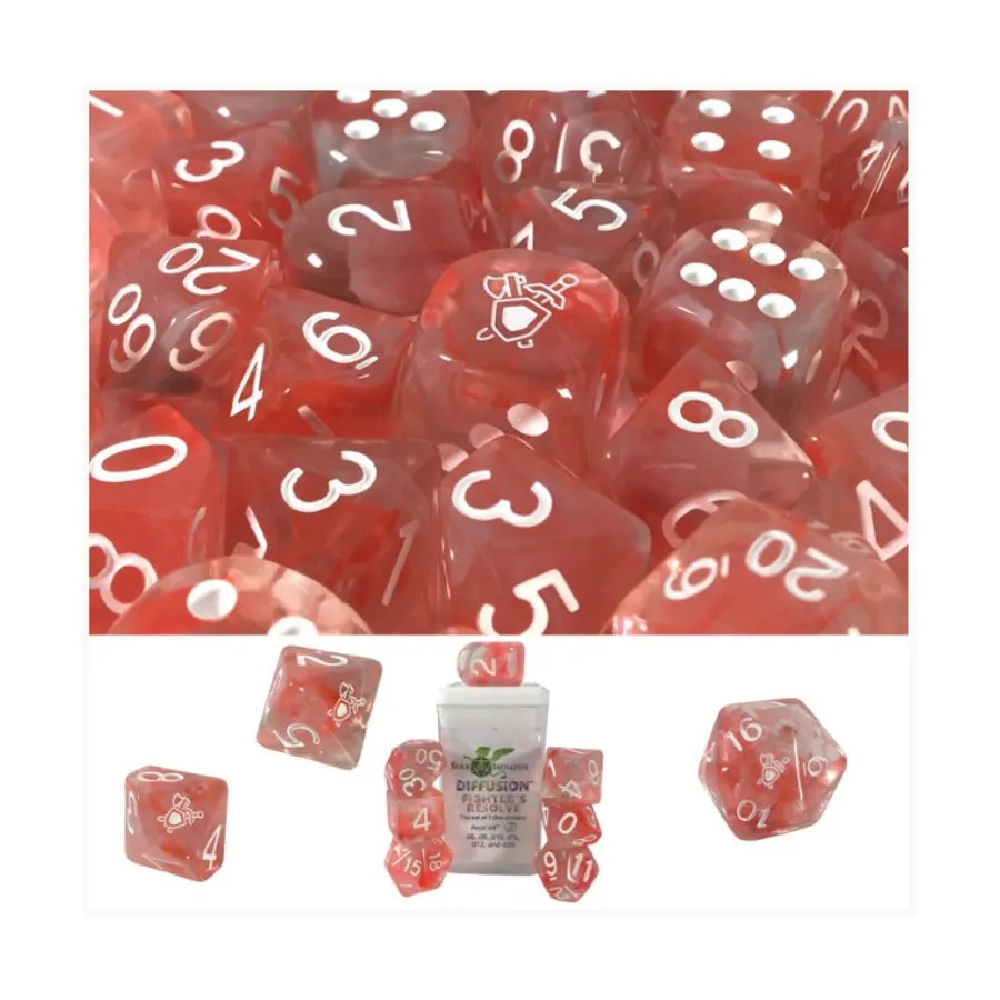 Набор Diffusion Poly — «Решимость бойца» с символом класса (15), Class & Creature Dice - Poly Sets
Набор Diffusion Poly — «Решимость бойца» с символом класса (15), Class & Creature Dice - Poly Sets