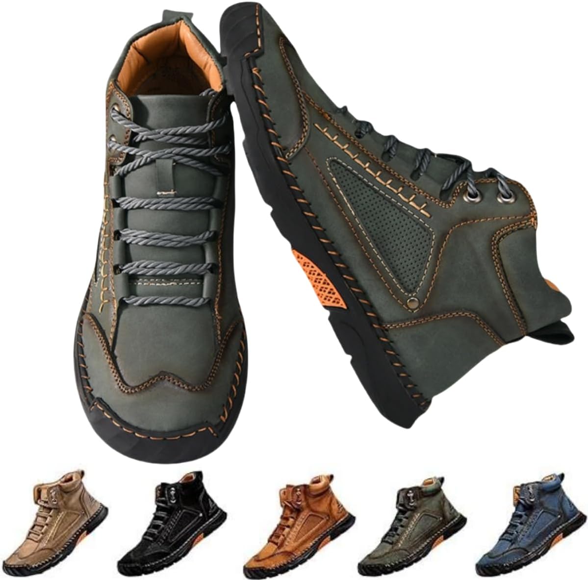 Мужские ботинки - удобные мужские кожаные ботинки ручной работы, водонепроницаемые, с поддержкой свода стопы и просторным носком, новинка 2025 года Generic, зеленый
Мужские ботинки - удобные мужские кожаные ботинки ручной работы, водонепроницаемые, с поддержкой свода стопы и просторным носком, новинка 2025 года Generic, зеленый