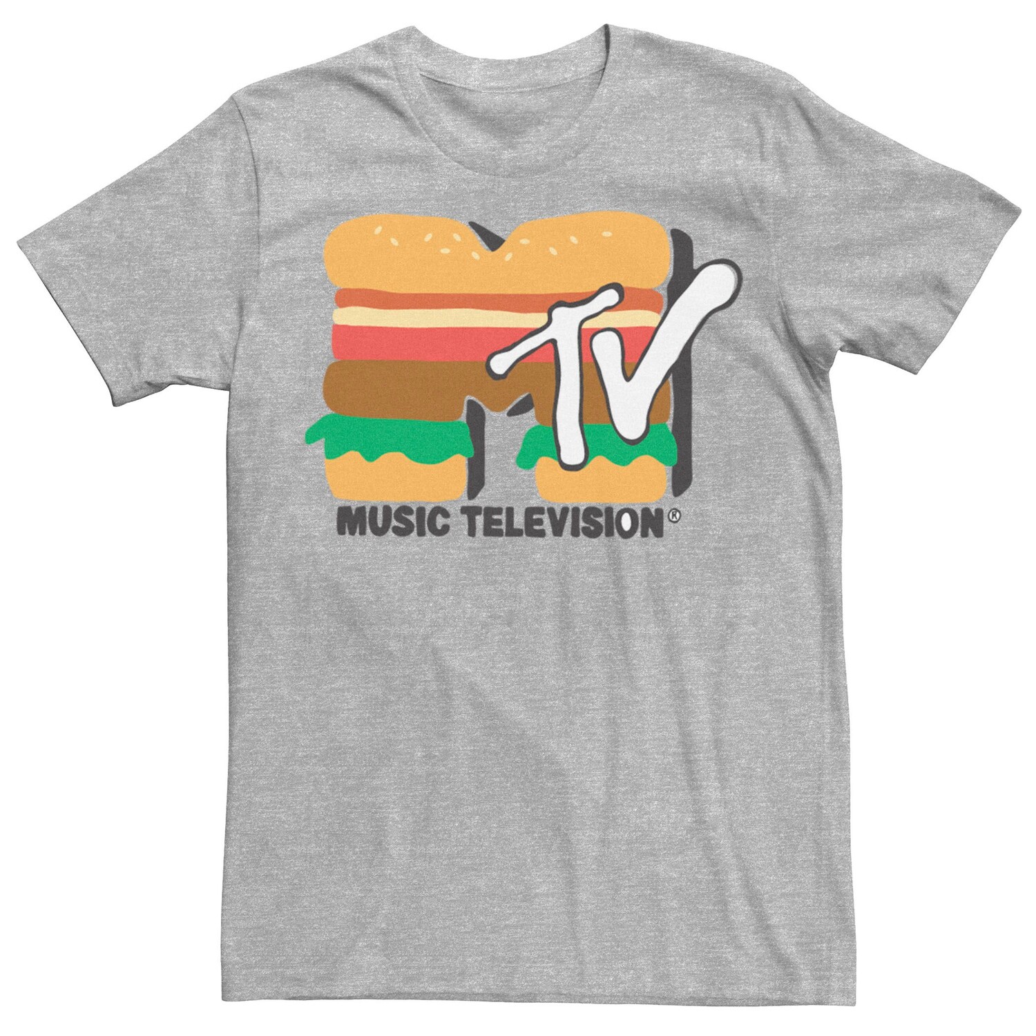 Мужская футболка с логотипом MTV Hamburger Licensed Character 
Мужская футболка с логотипом MTV Hamburger Licensed Character