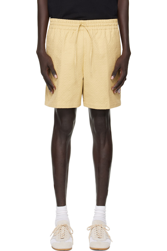 Хлопковые шорты с жаккардовой вышивкой и монограммой Casablanca, бежевый
Хлопковые шорты с жаккардовой вышивкой и монограммой Casablanca, бежевый