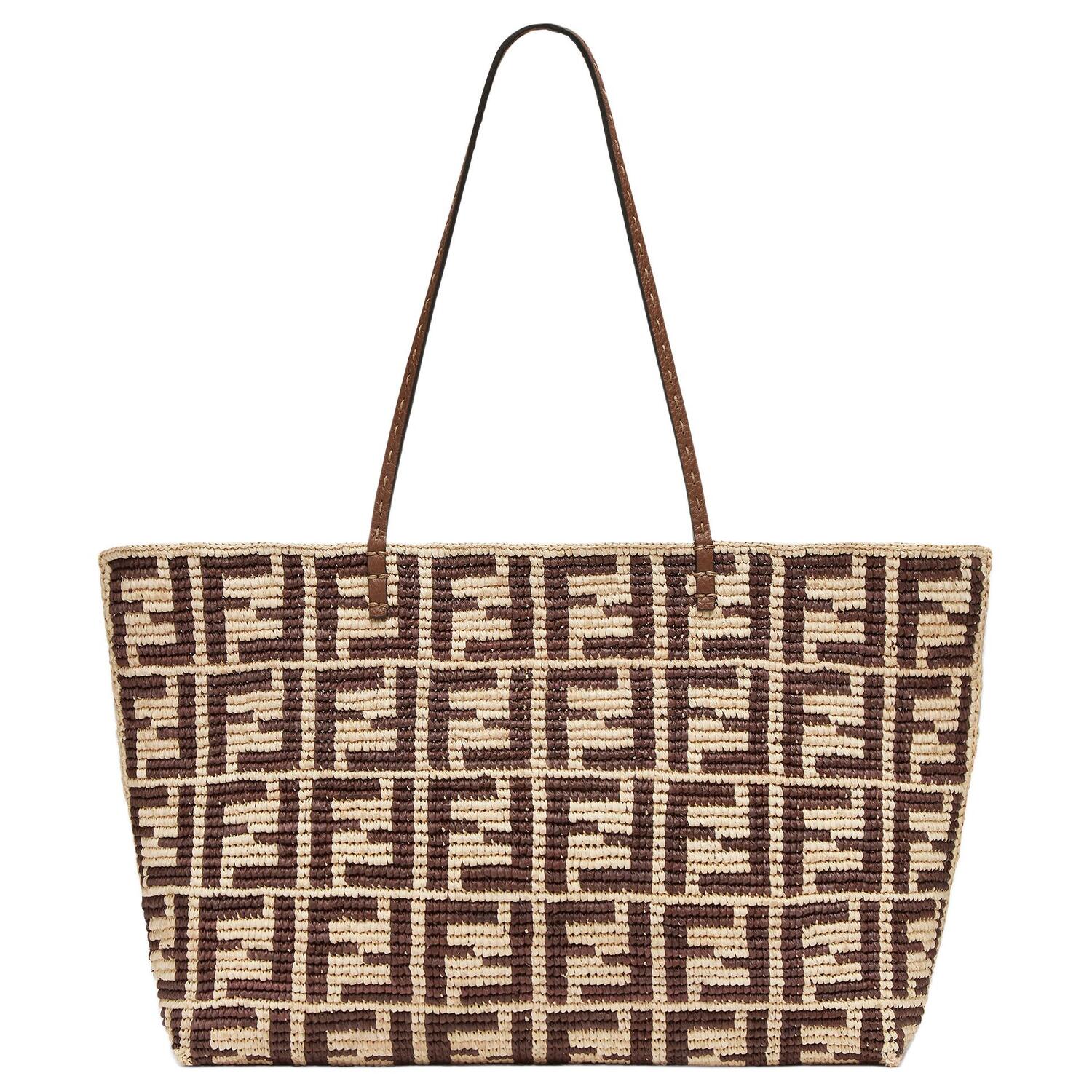 FENDI Рюкзак на плечо большой женский коричневый Roll Straw Woven With Calfskin
FENDI Рюкзак на плечо большой женский коричневый Roll Straw Woven With Calfskin