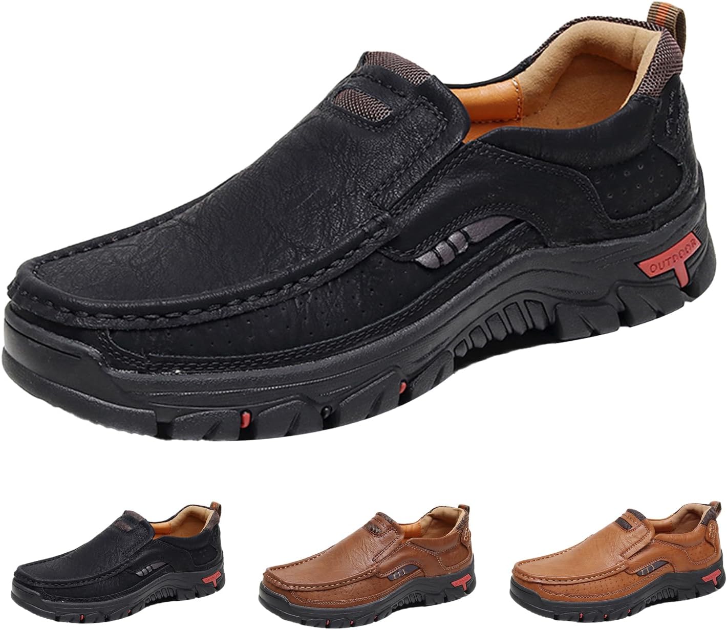 Мужские слипоны с поддержкой свода стопы для улицы, удобные кожаные туфли с ручной прошивкой, эластичные, противоскользящие, для путешествий, походов и повседневной носки Geezxwsl, черный
Мужские слипоны с поддержкой свода стопы для улицы, удобные кожаные туфли с ручной прошивкой, эластичные, противоскользящие, для путешествий, походов и повседневной носки Geezxwsl, черный