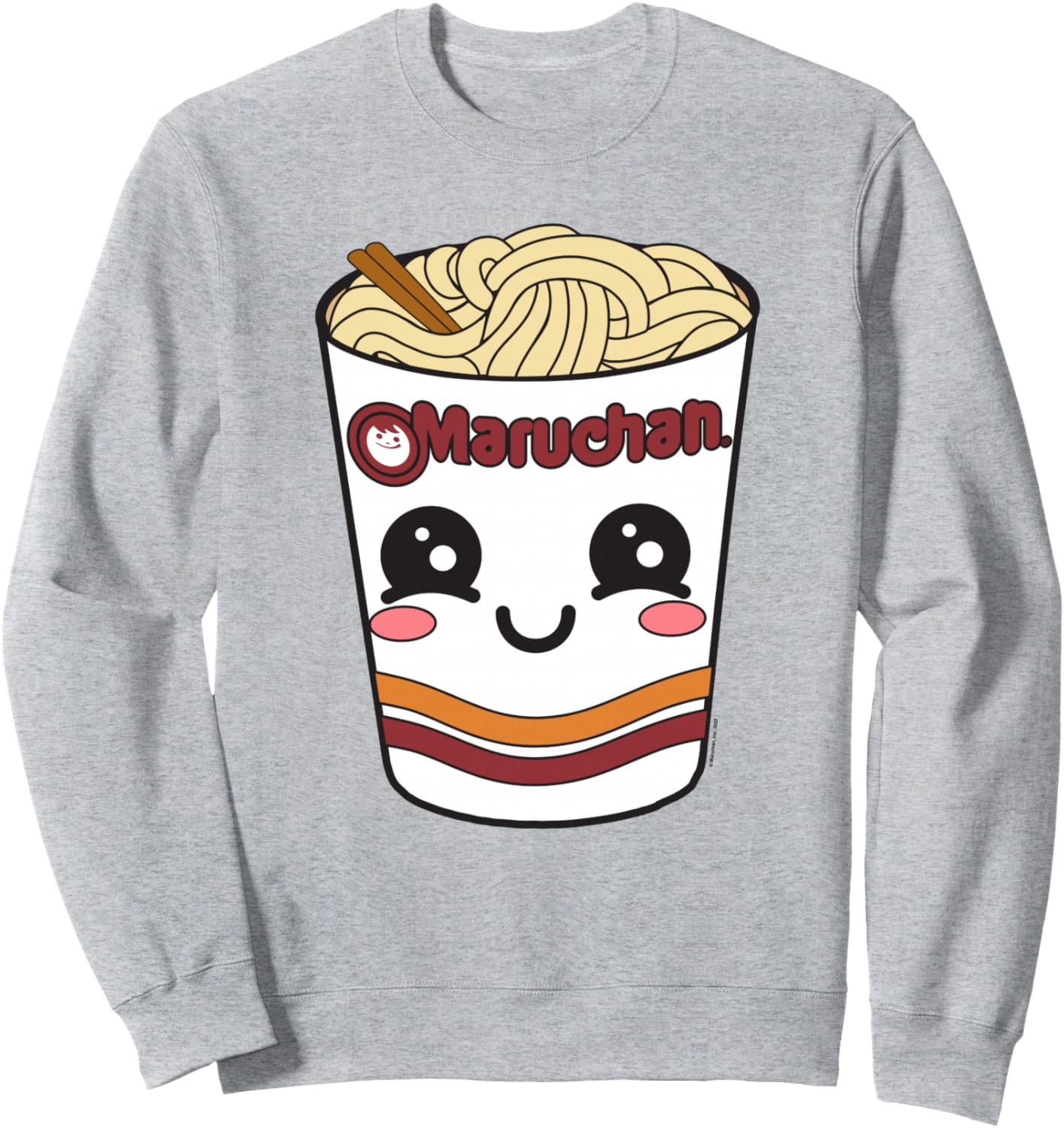 Толстовка Maruchan с милым лицом в виде чашки с лапшой рамен Maru-Chan, серый
Толстовка Maruchan с милым лицом в виде чашки с лапшой рамен Maru-Chan, серый