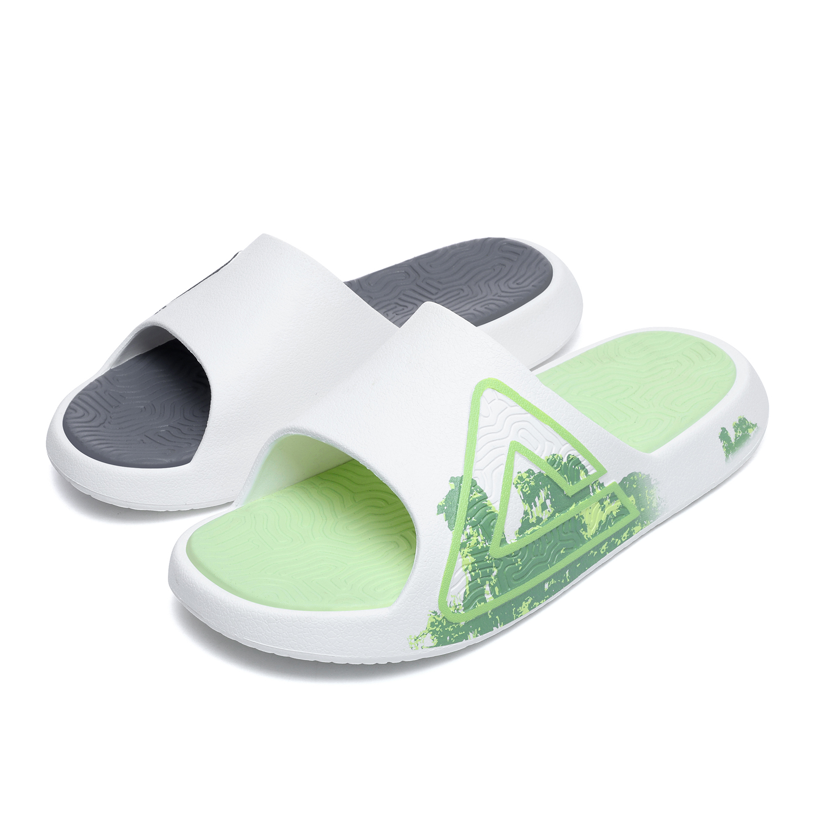 PEAK Тапочки-слайды Extreme National Creativity, белые, мужские
PEAK Тапочки-слайды Extreme National Creativity, белые, мужские