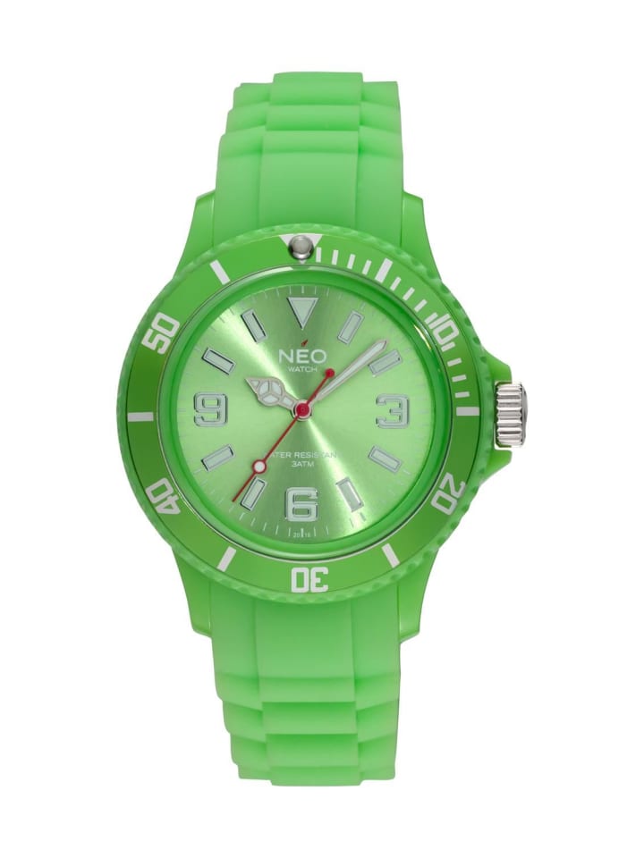 Пластиковые наручные часы NEO Watch салатового цвета
Пластиковые наручные часы NEO Watch салатового цвета
