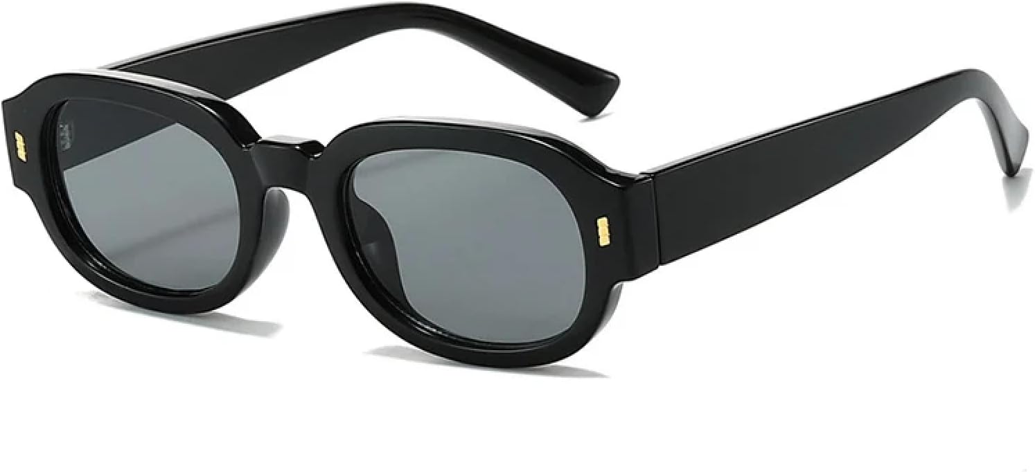 Овальные солнцезащитные очки для женщин и мужчин, с заклепками, градиентной защитой от УФ-излучения UV400, в стиле ретро, с эффектом геля, модные цвета UATXTAU, Black Gray
Овальные солнцезащитные очки для женщин и мужчин, с заклепками, градиентной защитой от УФ-излучения UV400, в стиле ретро, с эффектом геля, модные цвета UATXTAU, Black Gray