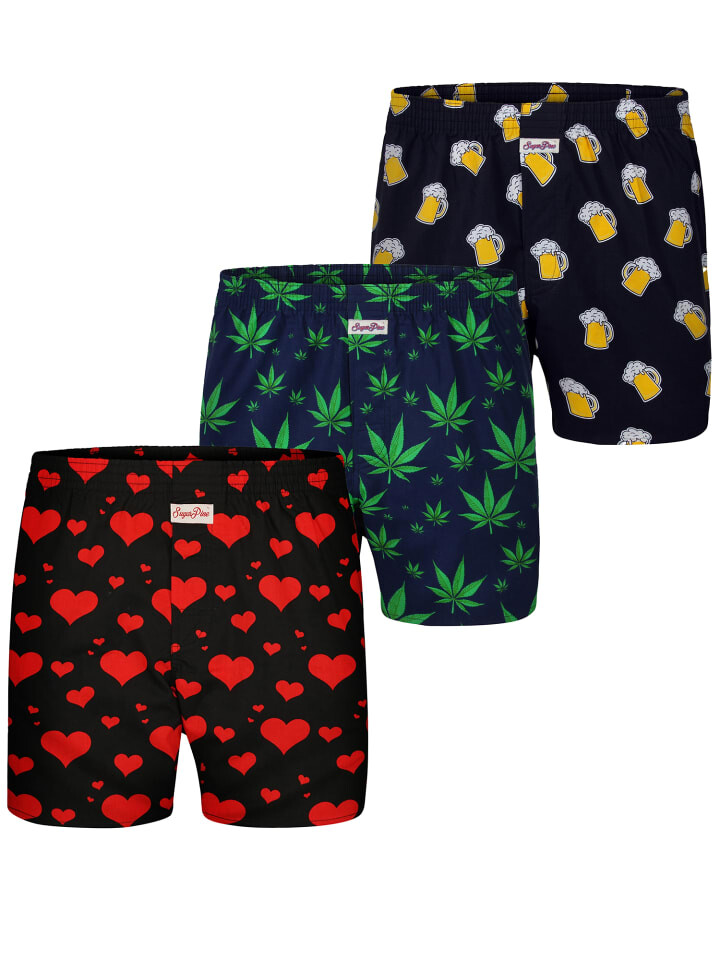 Боксеры Sugar Pine Motiv Print Mix, цвет herzen, bier, hanf
Боксеры Sugar Pine Motiv Print Mix, цвет herzen, bier, hanf