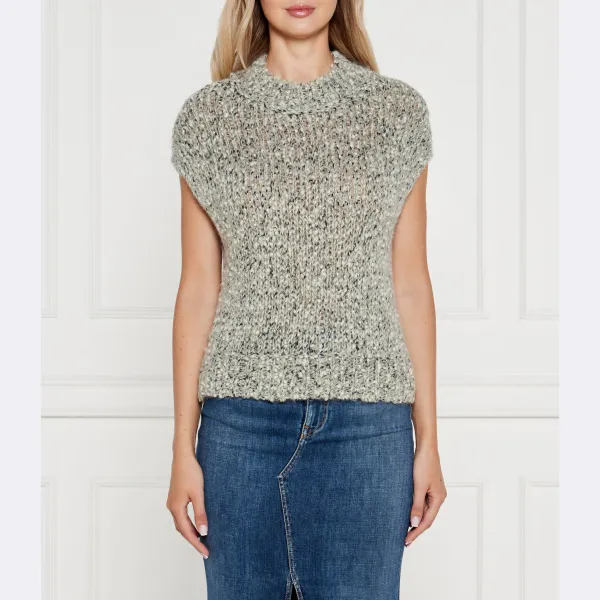 Свитер свободного кроя с добавлением шерсти Marc Cain, серый
Свитер свободного кроя с добавлением шерсти Marc Cain, серый