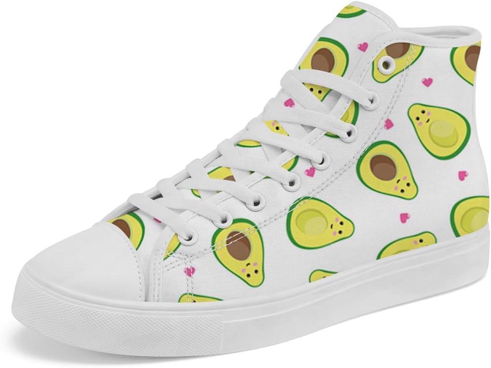 Кеды на высокой подошве Chebing с авокадо, тканевые, фруктовый принт, шнуровка, повседневная обувь для женщин и мужчин, зеленый
Кеды на высокой подошве Chebing с авокадо, тканевые, фруктовый принт, шнуровка, повседневная обувь для женщин и мужчин, зеленый