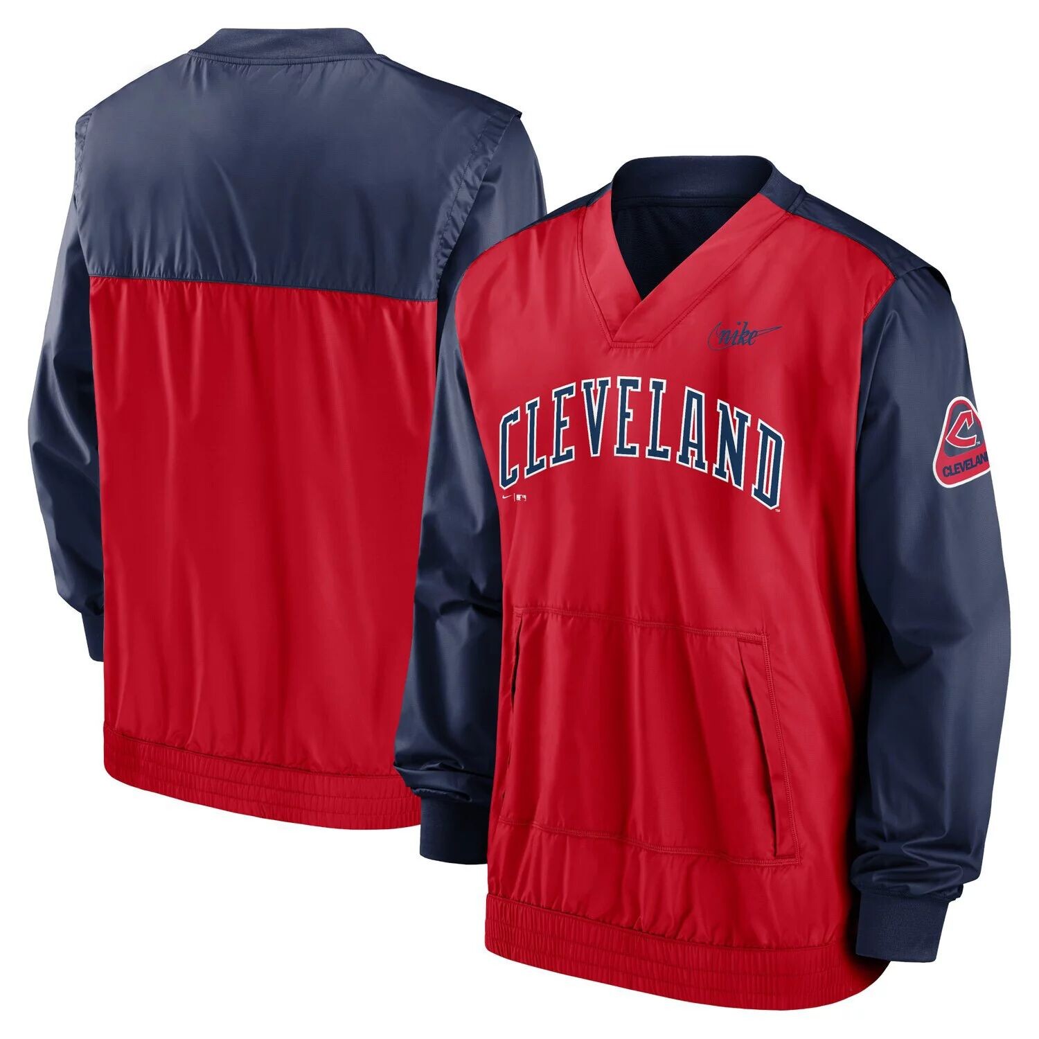 Мужской красный/темно-синий пуловер с v-образным вырезом Cleveland Indians Cooperstown Collection Nike
Мужской красный/темно-синий пуловер с v-образным вырезом Cleveland Indians Cooperstown Collection Nike