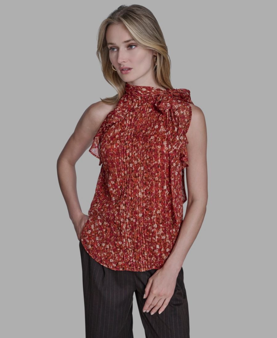 Женская блузка с принтом и воротником-халтером BCBG, Maple Bronze Multi
Женская блузка с принтом и воротником-халтером BCBG, Maple Bronze Multi