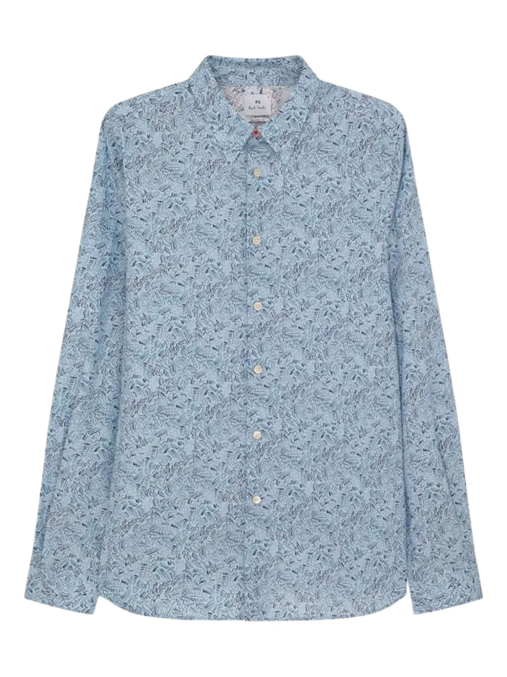 Рубашка с цветочным принтом PS Paul Smith, синий
Рубашка с цветочным принтом PS Paul Smith, синий