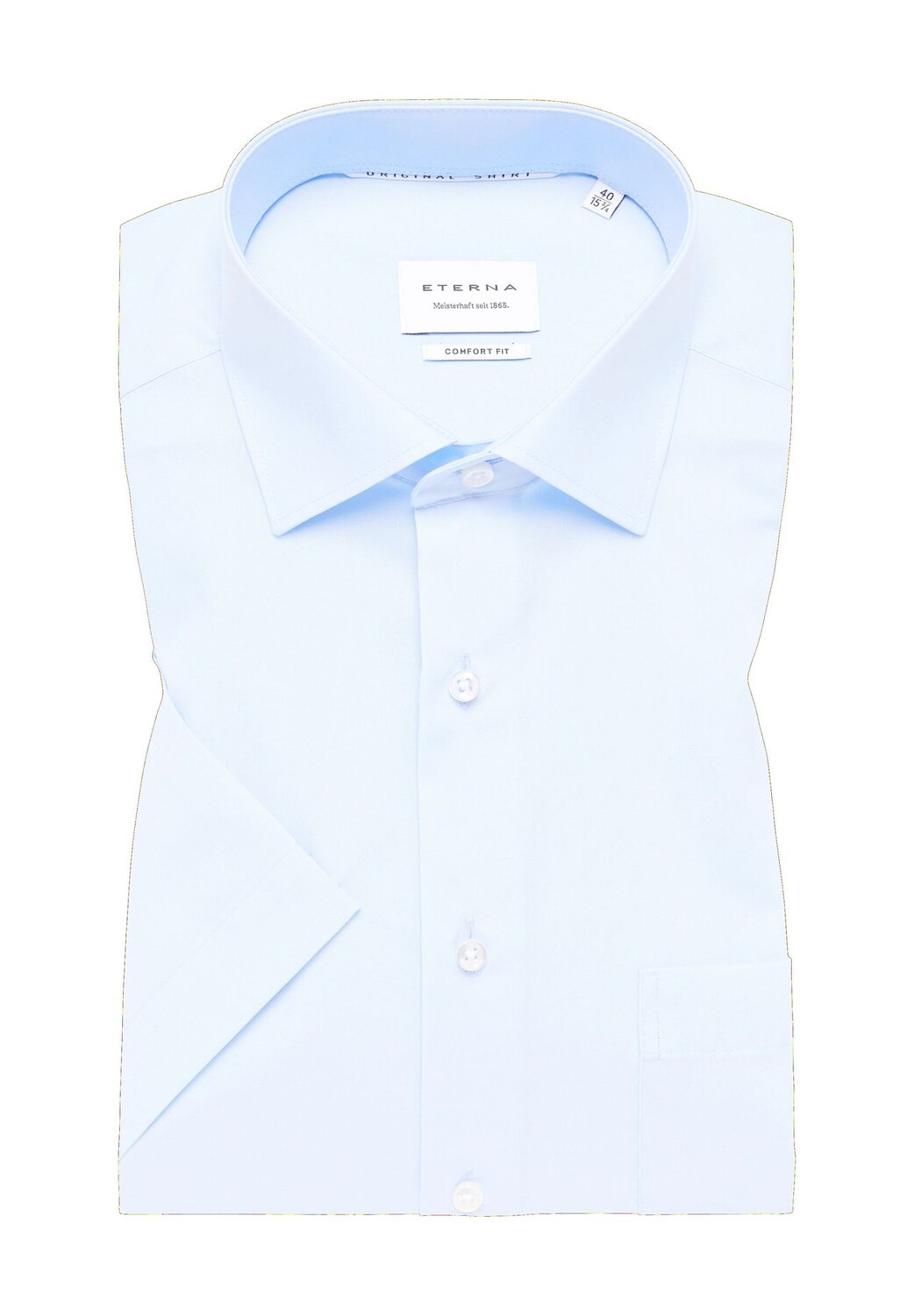 Рубашка деловая, комфортная посадка, короткие рукава, воротник Кент, мужская ETERNA, светло-синий
Рубашка деловая, комфортная посадка, короткие рукава, воротник Кент, мужская ETERNA, светло-синий