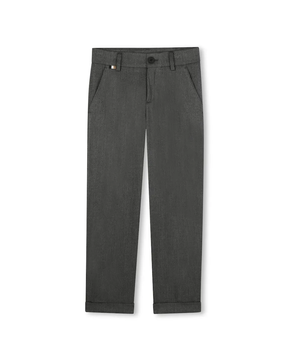 Детский костюм однотонного черного цвета BOSS Kidswear
Детский костюм однотонного черного цвета BOSS Kidswear