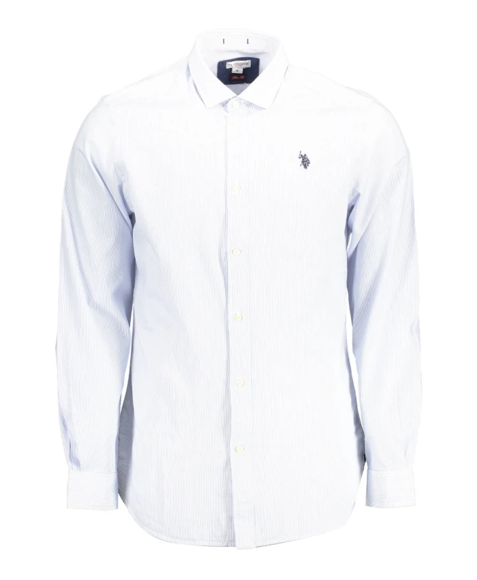 Рубашка с вышивкой и французским воротником. U.S. Polo Assn., синий
Рубашка с вышивкой и французским воротником. U.S. Polo Assn., синий