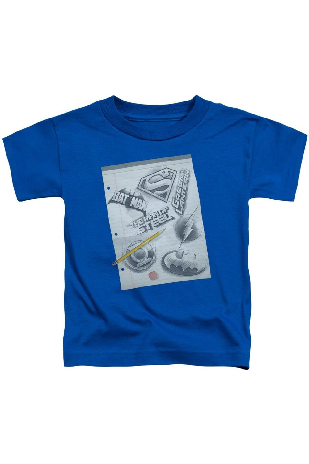 Футболка с коротким рукавом для детей с логотипом DC Comics и линованным принтом Gildan, синий 
Футболка с коротким рукавом для детей с логотипом DC Comics и линованным принтом Gildan, синий