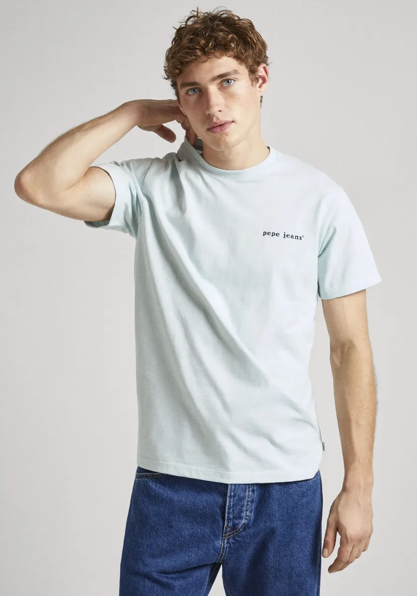 Рубашка Pepe Jeans с короткими рукавами и буквами логотипа спереди и сзади, синий
Рубашка Pepe Jeans с короткими рукавами и буквами логотипа спереди и сзади, синий