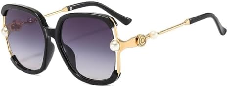 Солнцезащитные очки в полуободковой оправе для женщин, квадратные, жемчужного цвета, модные солнцезащитные очки большого размера, защита от УФ-излучения UV400 MTZJH, Black
Солнцезащитные очки в полуободковой оправе для женщин, квадратные, жемчужного цвета, модные солнцезащитные очки большого размера, защита от УФ-излучения UV400 MTZJH, Black