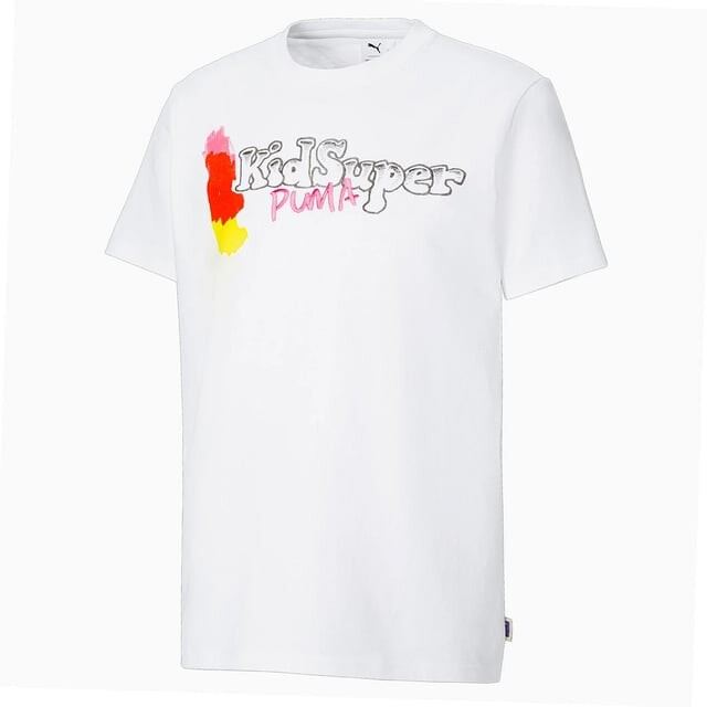 Белая мужская футболка X Kidsuper Studios с короткими рукавами и круглым вырезом 530410 02 Puma, белый
Белая мужская футболка X Kidsuper Studios с короткими рукавами и круглым вырезом 530410 02 Puma, белый