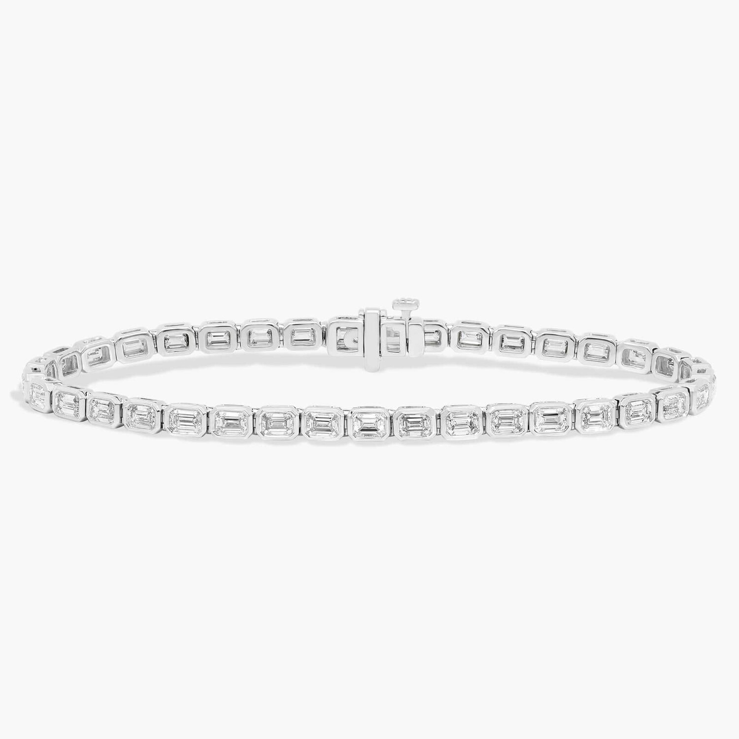 Теннисный браслет с выращенными в лаборатории бриллиантами изумрудной огранки E/W, оправа из белого золота 14 карат (5 карат, двойной - FG / VS2-SI1) Blue Nile
Теннисный браслет с выращенными в лаборатории бриллиантами изумрудной огранки E/W, оправа из белого золота 14 карат (5 карат, двойной - FG / VS2-SI1) Blue Nile