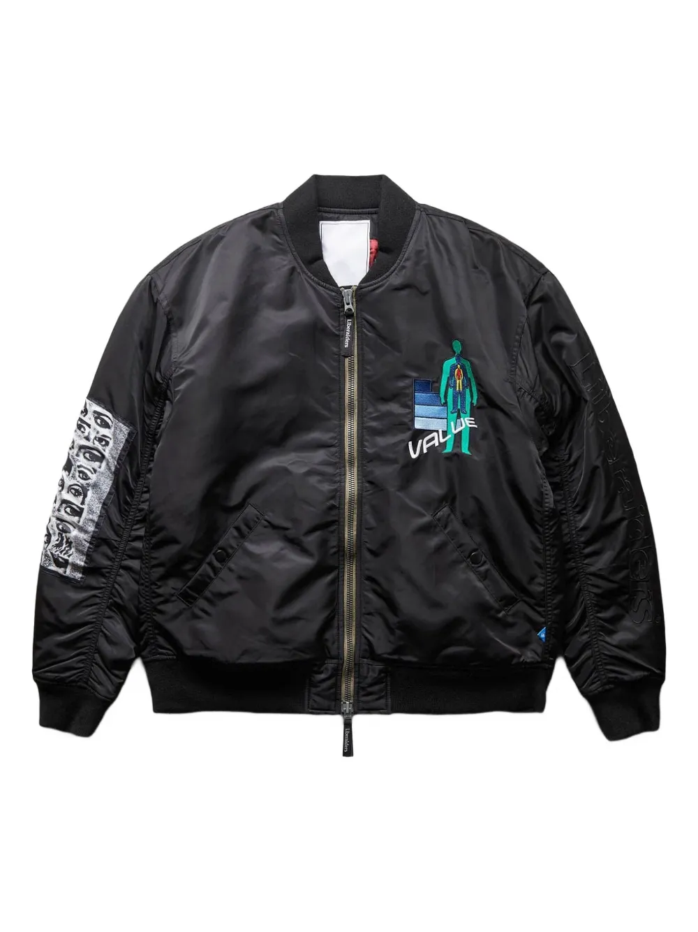 Бомбер с графичным принтом Liberaiders, черный
Бомбер с графичным принтом Liberaiders, черный