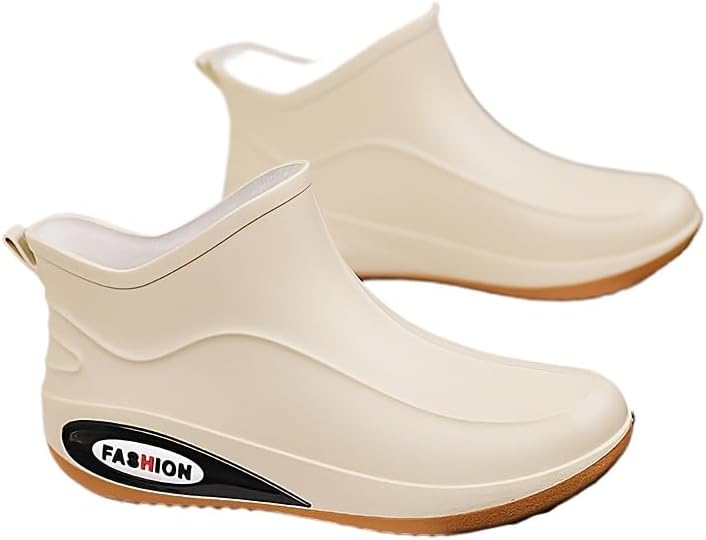Мужские резиновые сапоги Hhhchpm с легкой надевкой - повседневная обувь для дождя для всех сезонов и для работы на улице или на кухне/при мытье, бежевый
Мужские резиновые сапоги Hhhchpm с легкой надевкой - повседневная обувь для дождя для всех сезонов и для работы на улице или на кухне/при мытье, бежевый