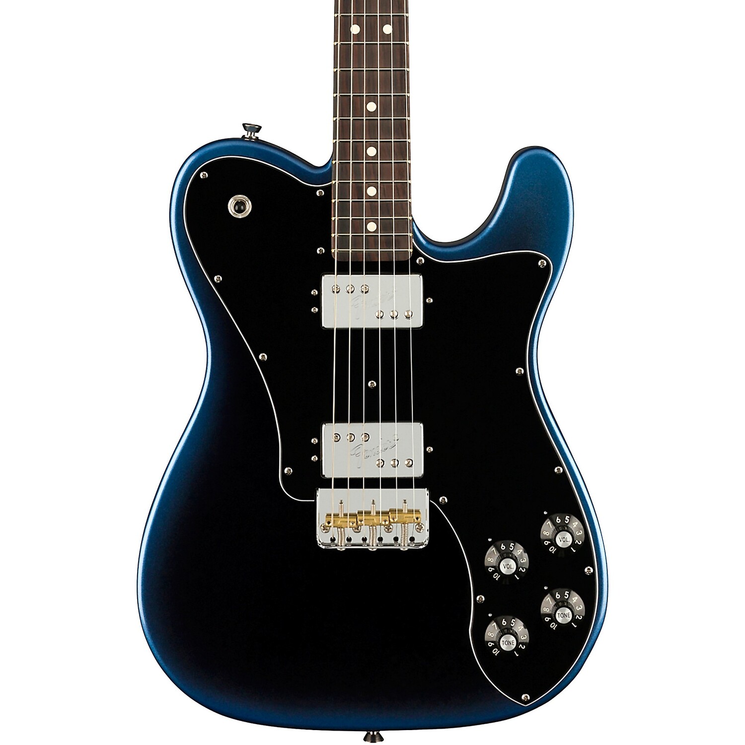 Электрогитара Fender American Professional II Telecaster Deluxe с накладкой из палисандра Dark Night
Электрогитара Fender American Professional II Telecaster Deluxe с накладкой из палисандра Dark Night