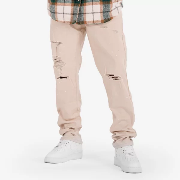 Мужские джинсы цвета скорч с пятью карманами Caliber Denim Co., белый 
Мужские джинсы цвета скорч с пятью карманами Caliber Denim Co., белый