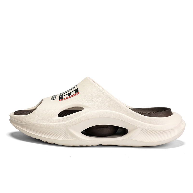 Резиновые износостойкие тапочки-слайды мужские LEXON, Khaki Brown 
Резиновые износостойкие тапочки-слайды мужские LEXON, Khaki Brown