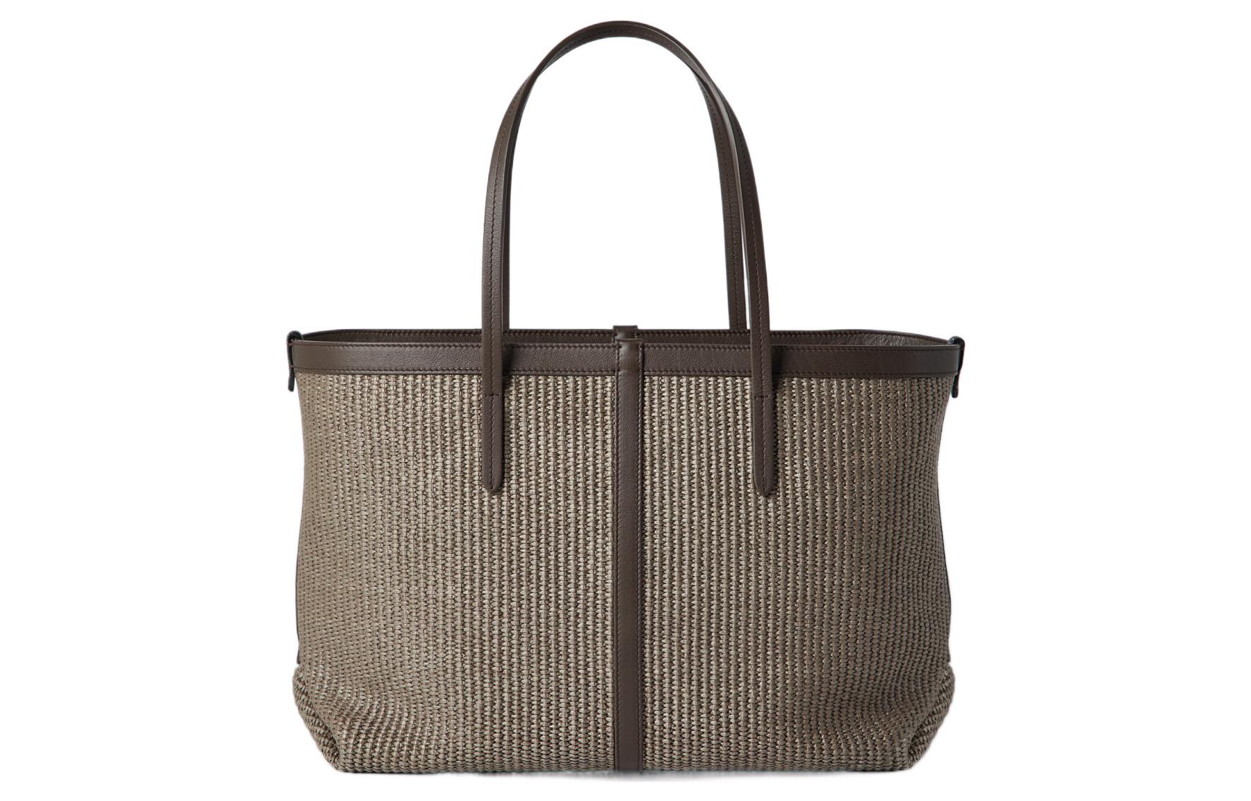 Сумка-шоппер из рафии с телячьей кожей, Плечевая сумка, Клатч Обычная Женская Серый Brunello Cucinelli
Сумка-шоппер из рафии с телячьей кожей, Плечевая сумка, Клатч Обычная Женская Серый Brunello Cucinelli