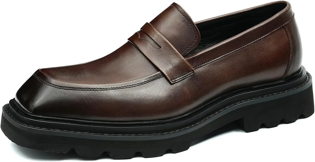 Мужские лоферы Santimon, формальные кожаные лоферы-слипоны с монетным карманом, бизнес, свадьба, смокинг, повседневная легкая обувь, туфли с квадратным носком для мужчин
Мужские лоферы Santimon, формальные кожаные лоферы-слипоны с монетным карманом, бизнес, свадьба, смокинг, повседневная легкая обувь, туфли с квадратным носком для мужчин