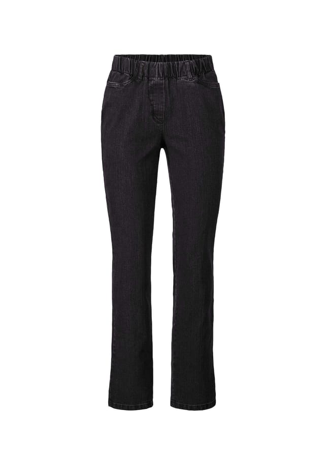 Короткий размер: классические джинсы застегивающиеся брюки Louisa Goldner, черный 
Короткий размер: классические джинсы застегивающиеся брюки Louisa Goldner, черный